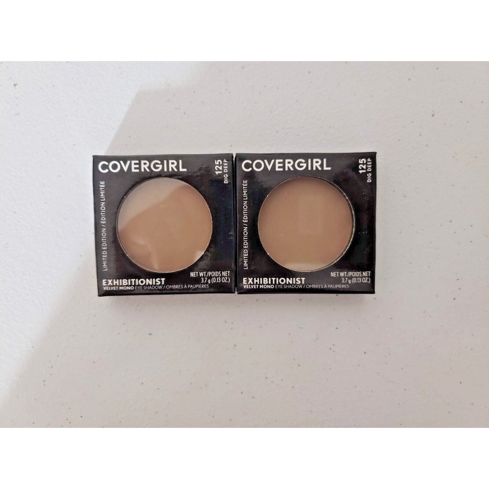 CoverGirl Exhibitionist Velvet Mono Eye Shadow #125 Dig Deep 0.13oz Set Of 2